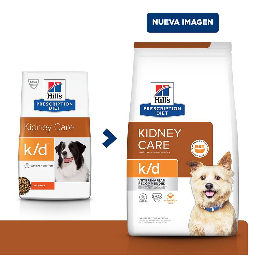Prescription diet alimento perro cuidado renal k/d (bulto 3.9 kg)