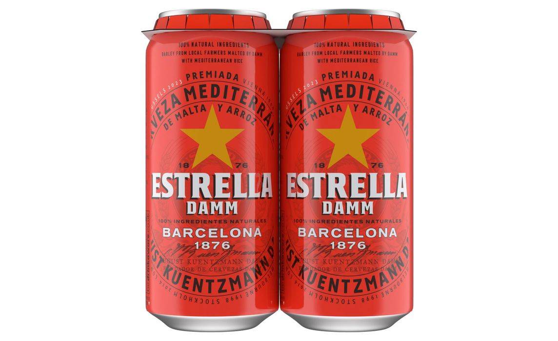 SAVE £1.45: Estrella Damm 4 x 440ml (407352)