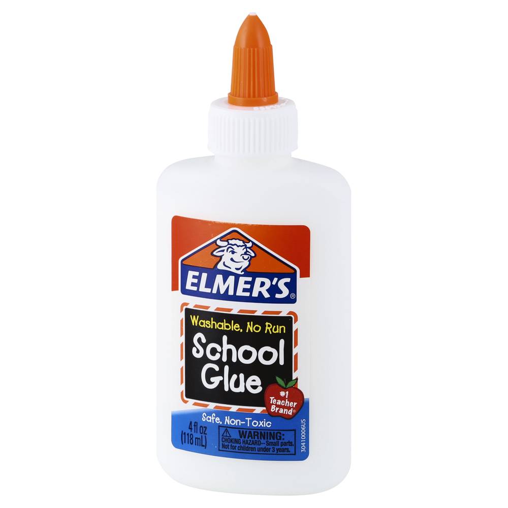 Elmer's Washable No Run School Glue (4 fl oz)