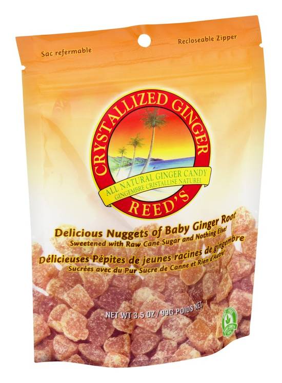 Nuggets of Crystallized Ginger Candy Reed's 3.5 oz