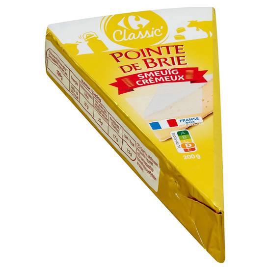 Carrefour Classic' Pointe de Brie Crémeux 200 g