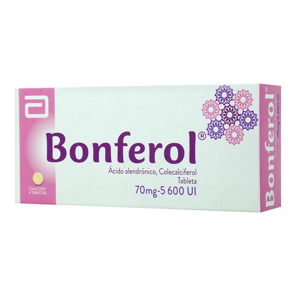 Abbott bonferol tabletas 70 mg 5600 ui (4 piezas)