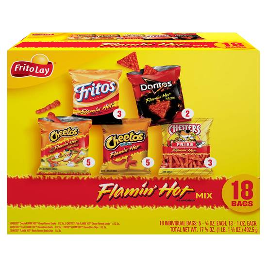 Frito-Lay Flamin' Hot Flavored Mix (18 ct)