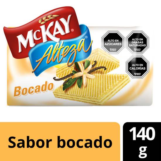 Mckay galleta oblea con crema sabor bocado (paquete 140 g)