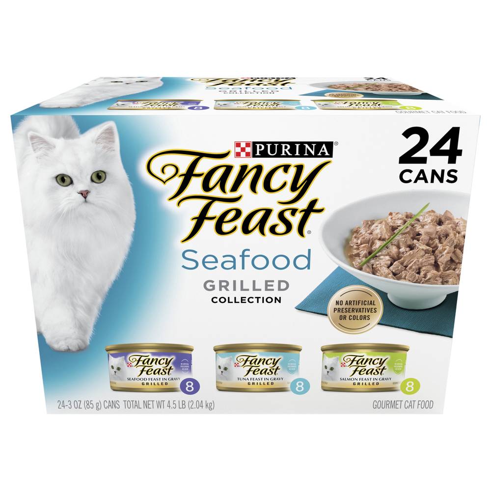 Purina Fancy Feast Seafood Grilled Collection (3 oz, 24 ct)