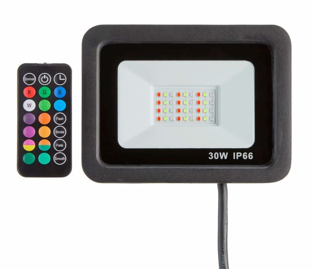 Home Accents Holiday 30-Watt Multi-Colored Led Floodlight