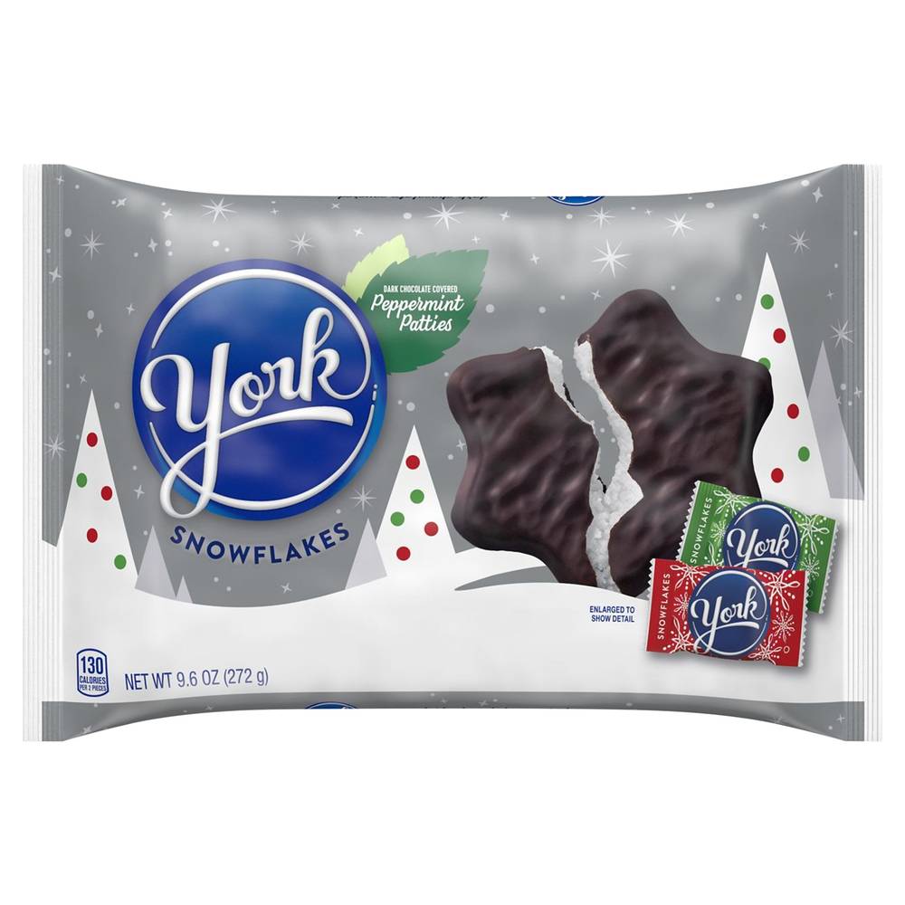 York Snowflakes Dark Chocolate Covered Peppermint Patties (9.6 oz)