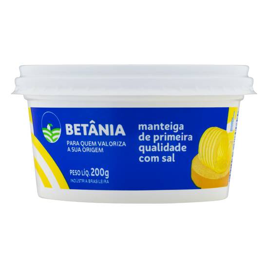 Betânia manteiga com sal (200g)