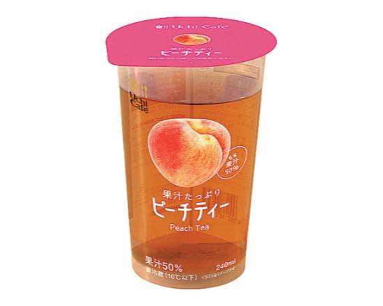 【チルド飲料】UC果汁たっぷりピーチティー240ml