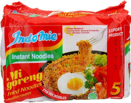 Indomie Mi Goreng Instant Noodles, 5 Each