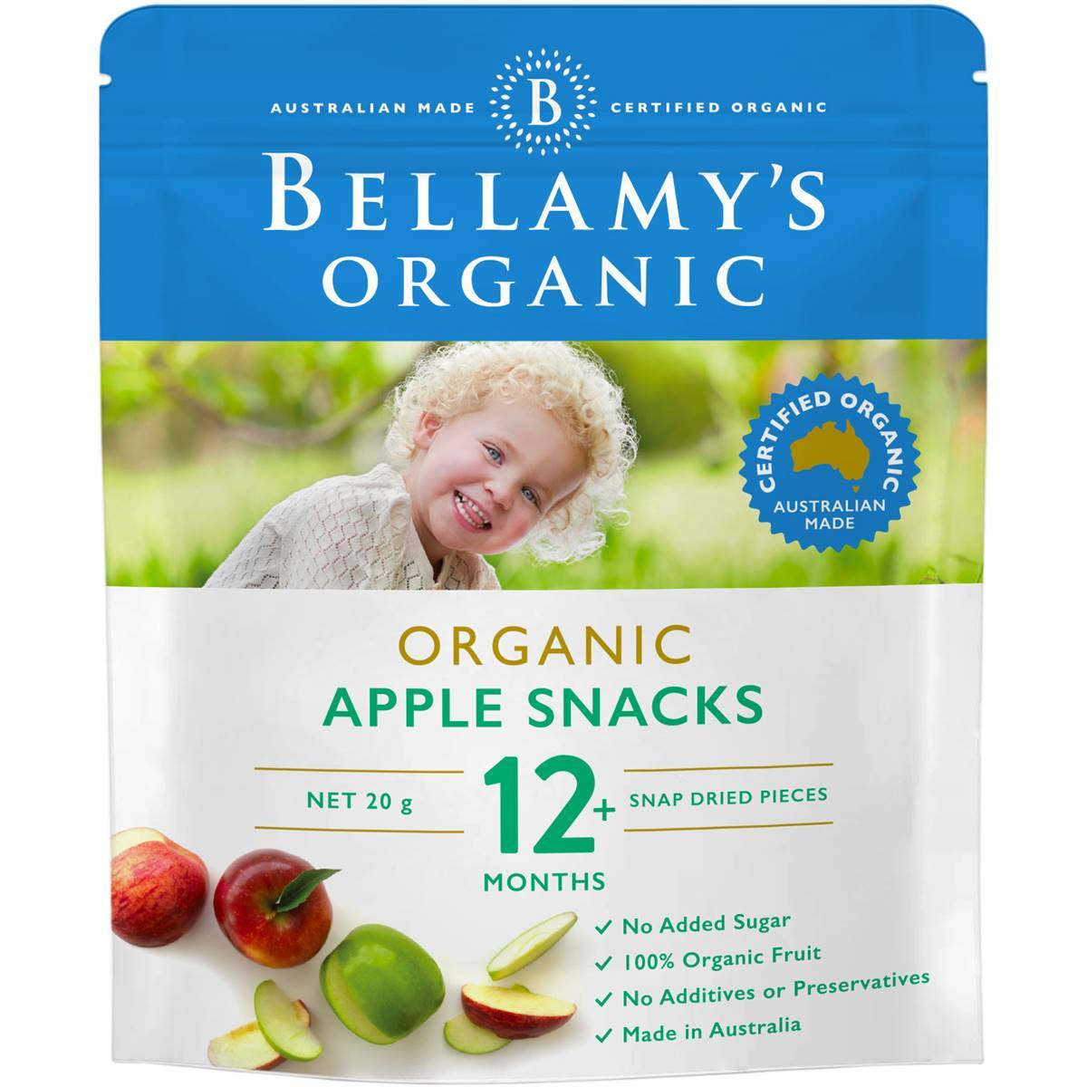Bellamy's Organic Apple Snacks Apple 20g
