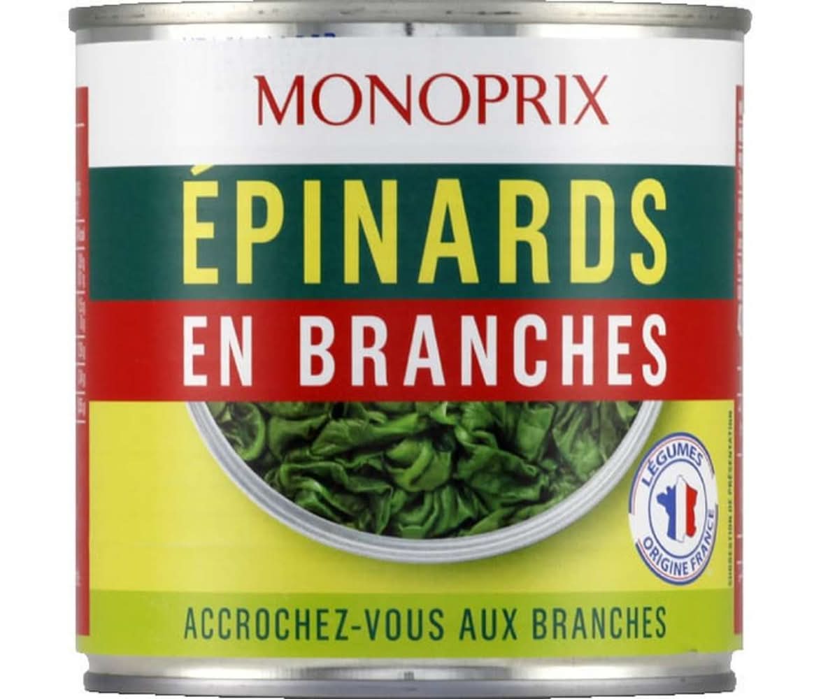 Monoprix - Épinards en branches (265g)