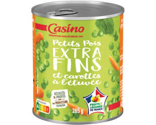Petits PoisExtra Fins & Carottes à l'Etuvée 265g Casino