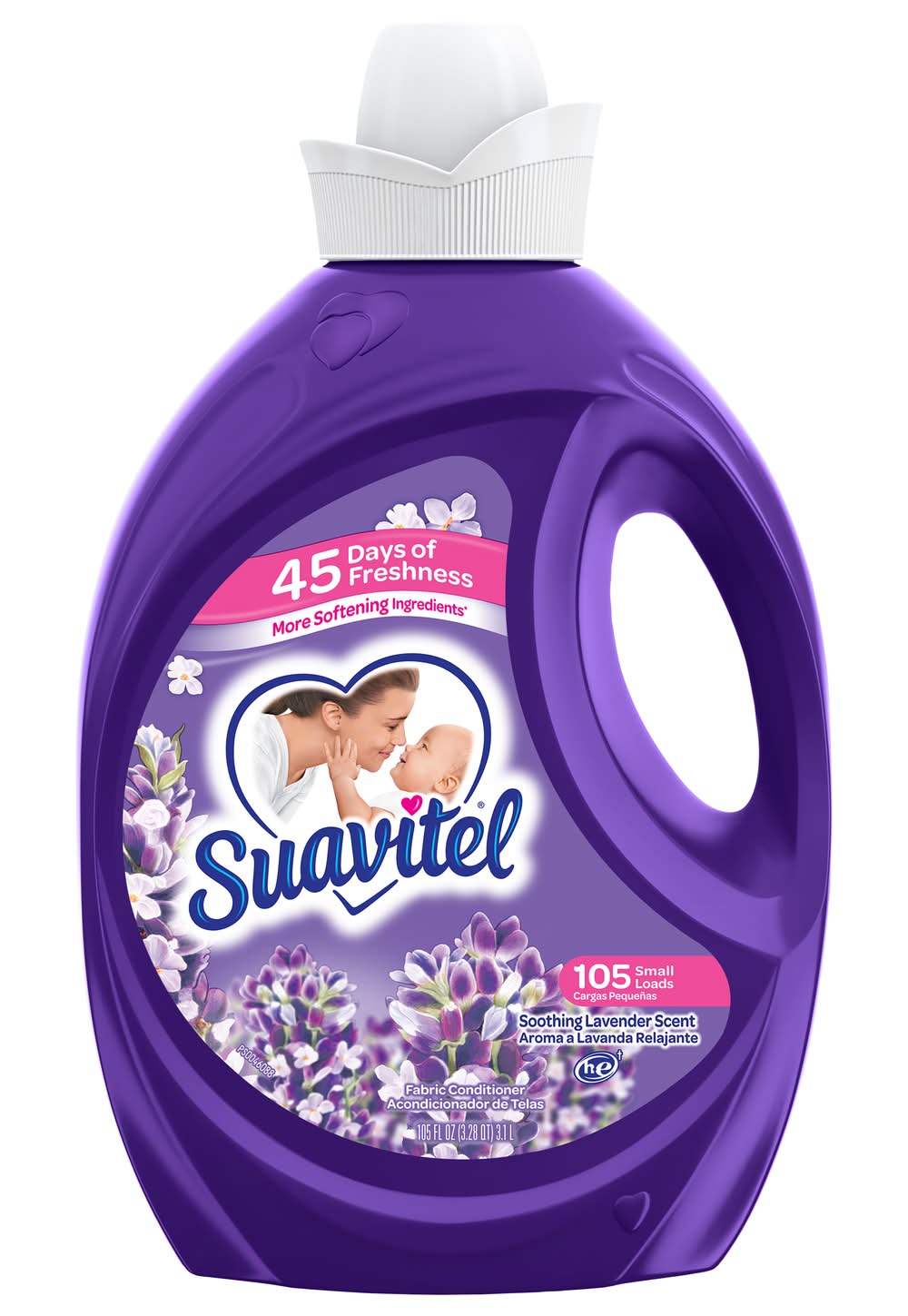 Suavitel Fabric Conditioner Laundry Liquid, Soothing Lavender (105 fl oz)