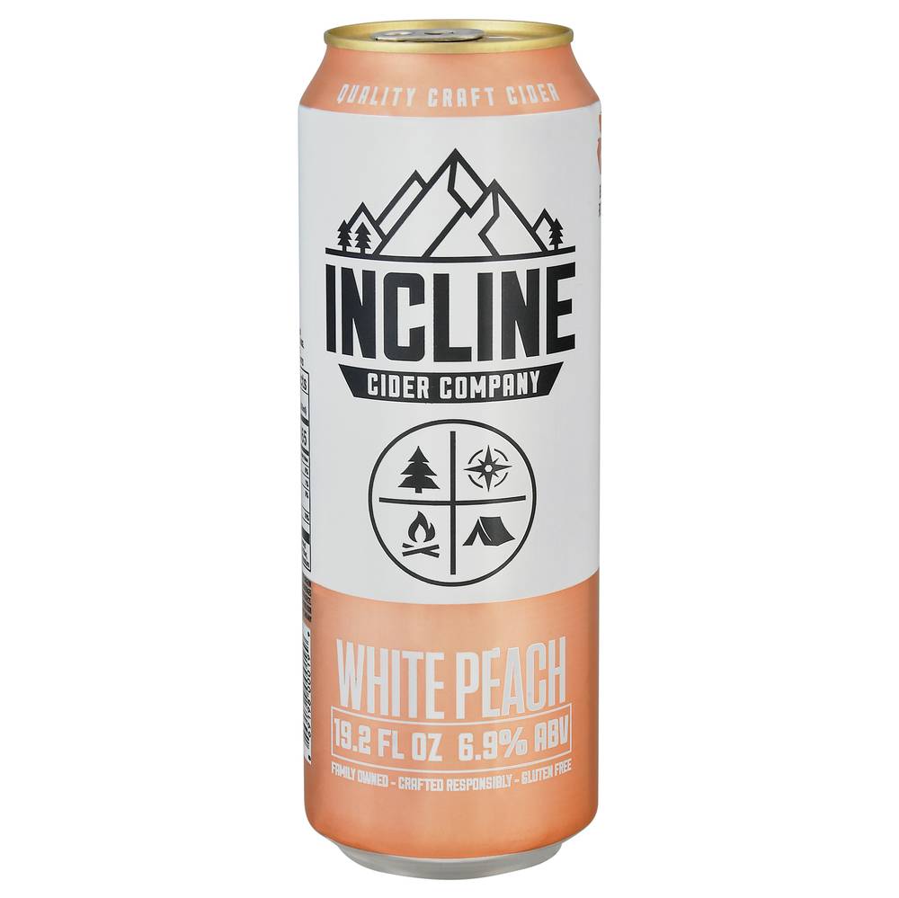 Incline Cider Company White Peach Craft Cider (19.2 fl oz)