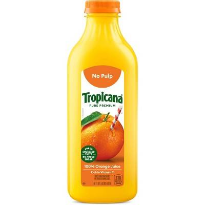 Tropicana Pure Premium No Pulp 100% Orange Juice (46 fl oz)