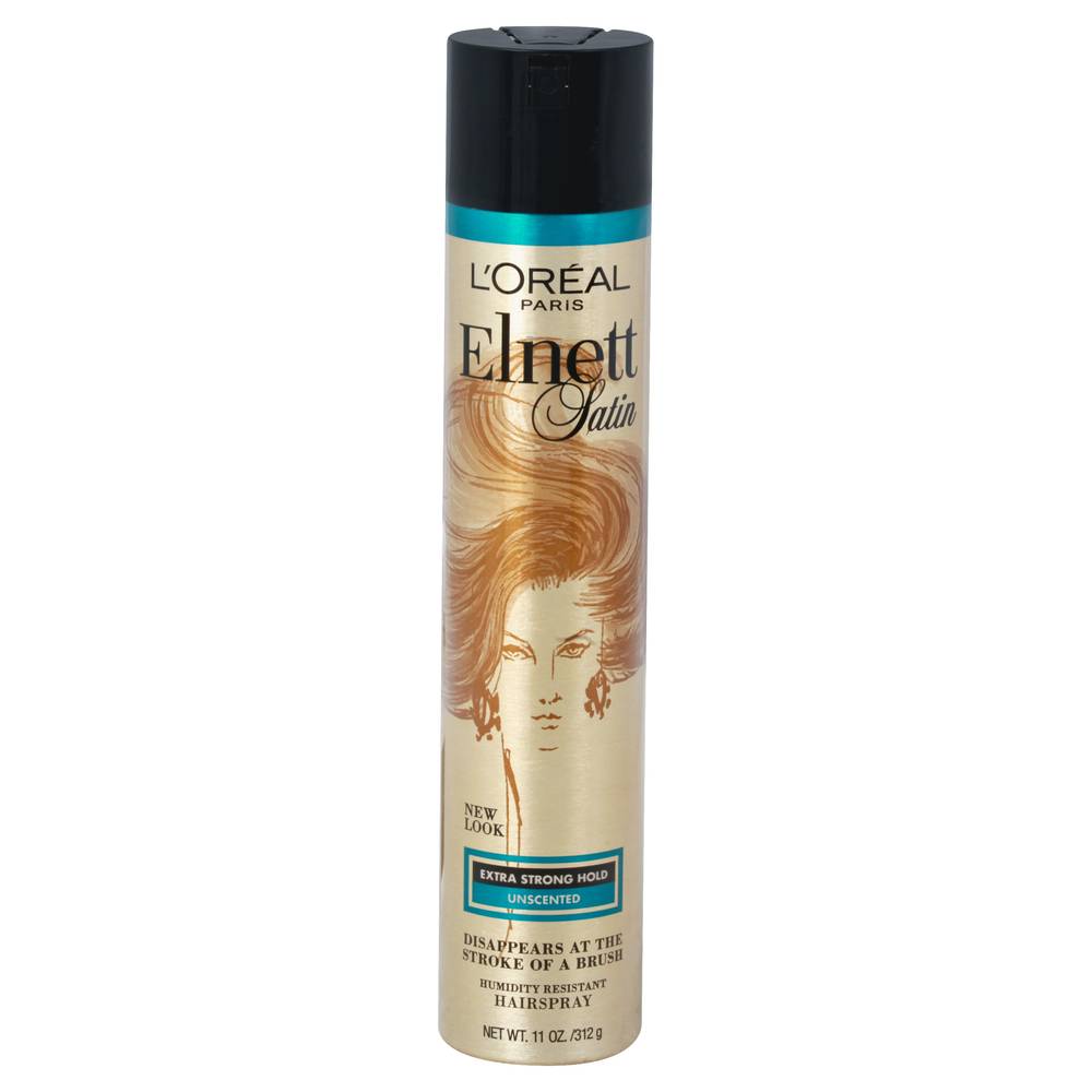 L'Oréal Elnett Satin Extra Strong Hold Unscented Hairspray (11 oz)