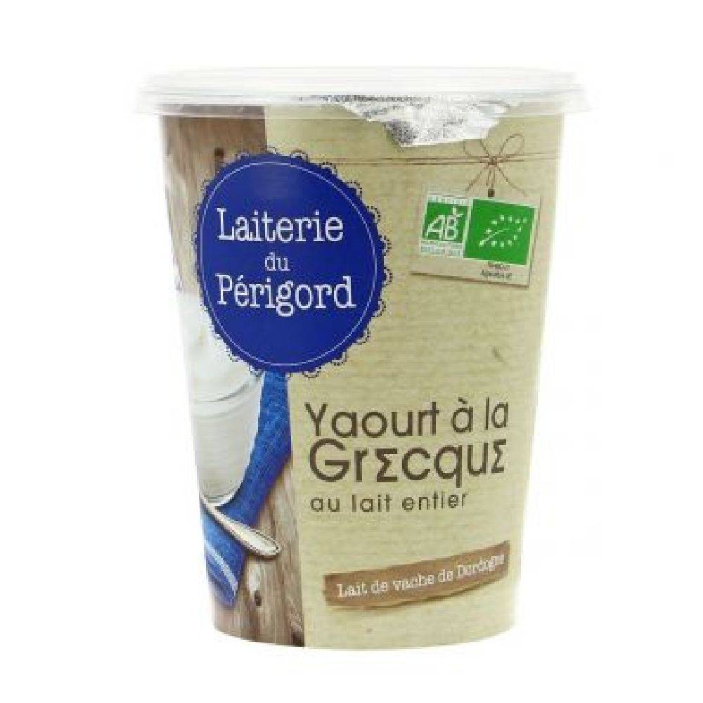 Yaourt vache a la grecque pot 400g - LAITERIE DU PERIGORD - BIO