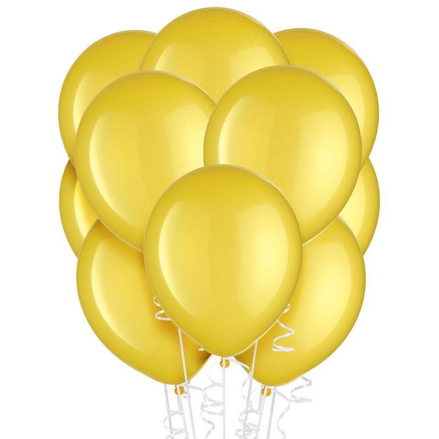 Uninflated 72ct, 12in, Sunshine Yellow Balloons