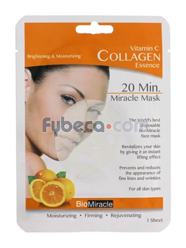 Mascarillas Biomiracle Vitamina C X1 Bmsvt