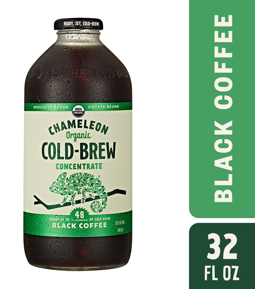 Chameleon Organic Cold Brew Black Coffee Concentrate (32 fl oz)