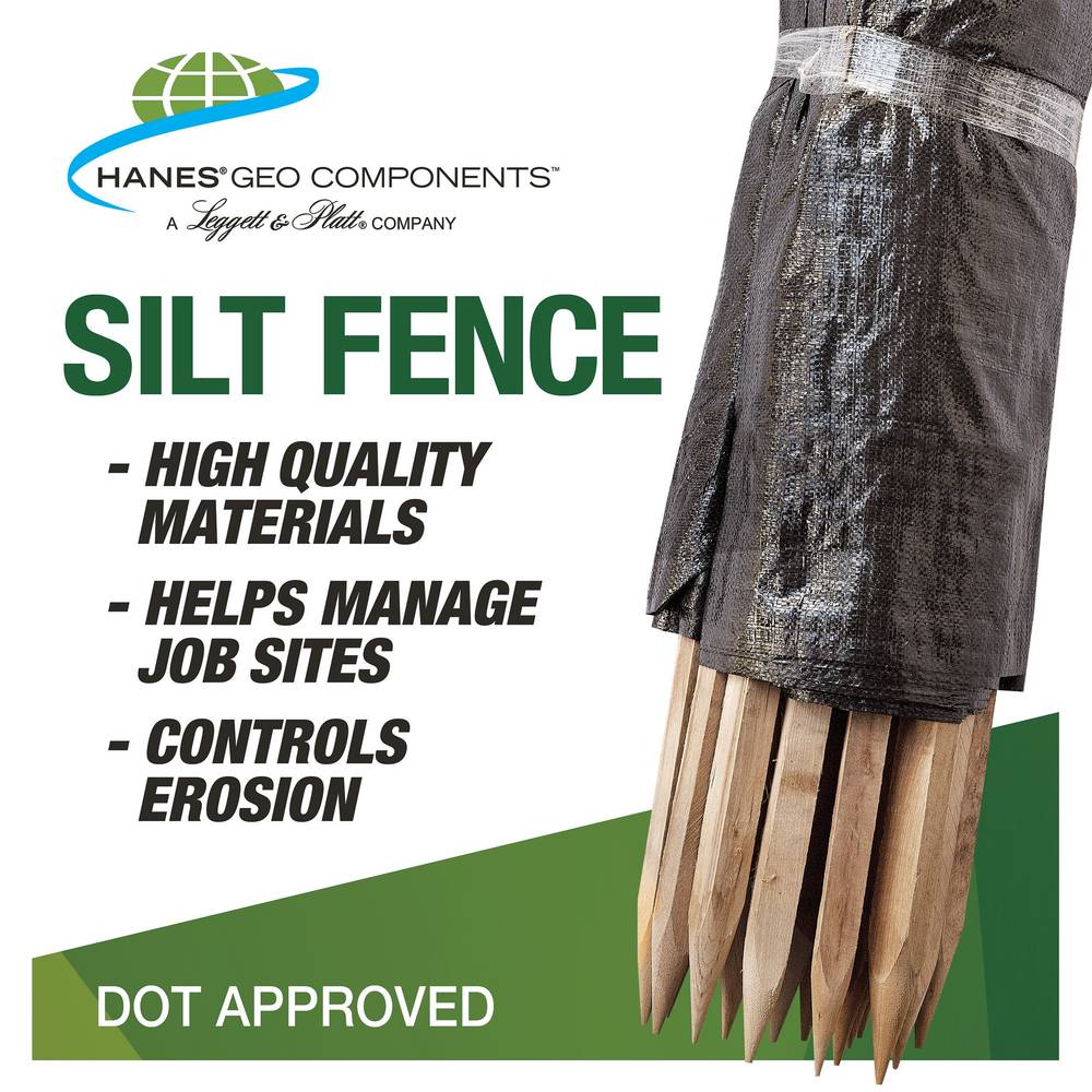 Hanes Geo Components 100-ft x 30-in Black Ohio DOT Silt Fence | 43039