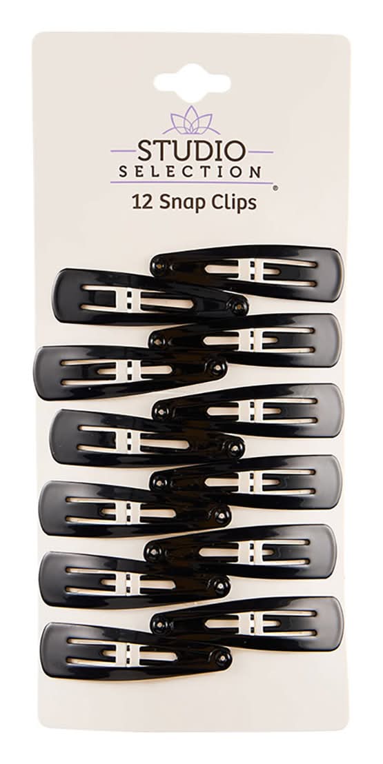 Studio Selection Hair Snap Clips 12 Ct