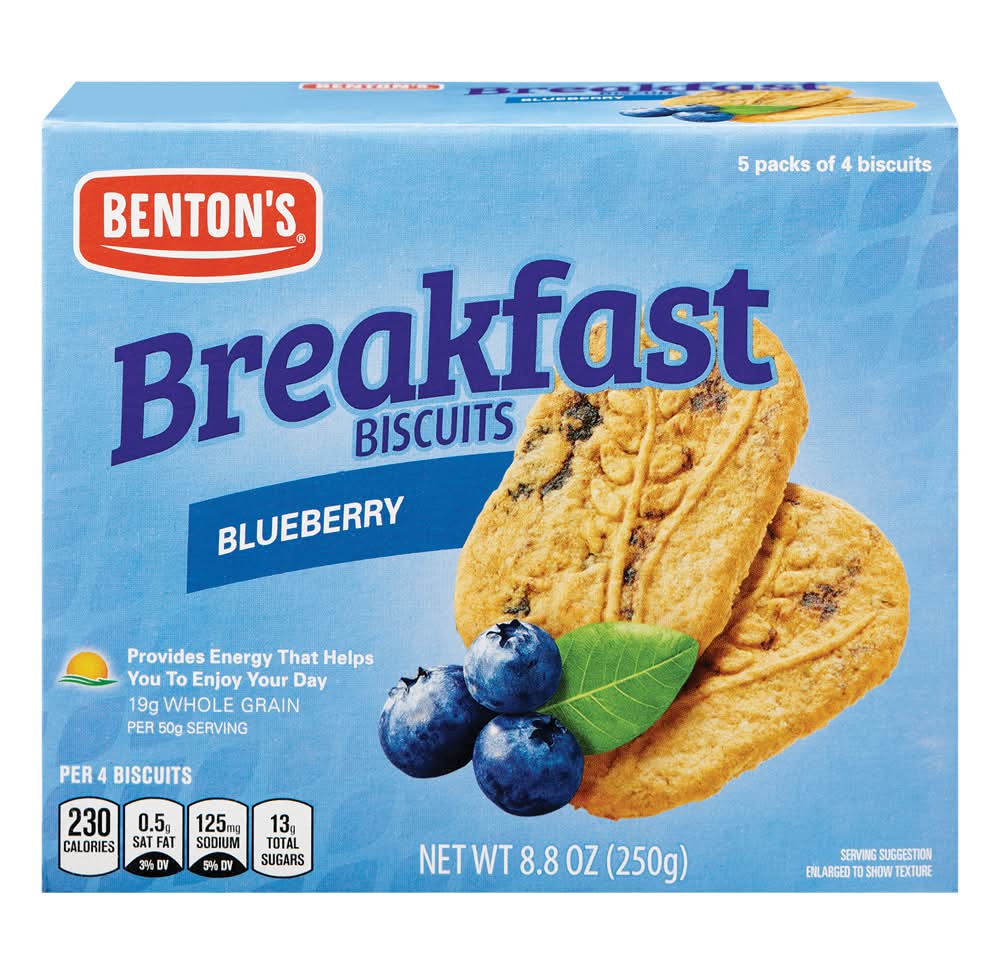 Benton's Breakfast Biscuits, Blueberry (5 x 4 ct)