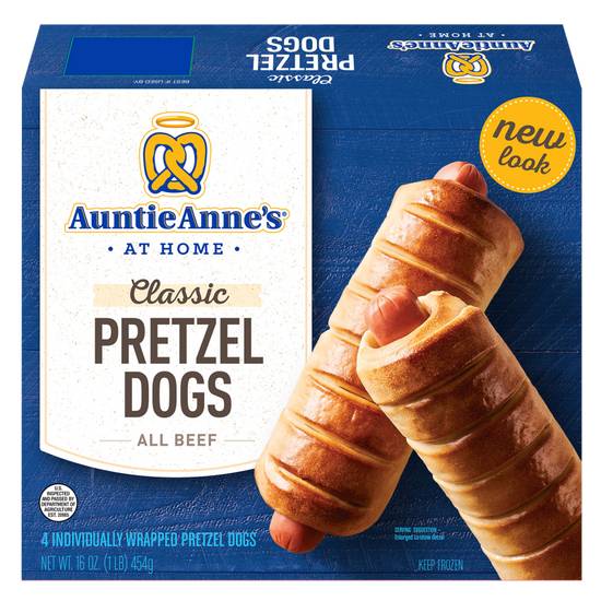 Auntie Anne's Frozen Classic All Beef Pretzel Dogs 4ct 16oz