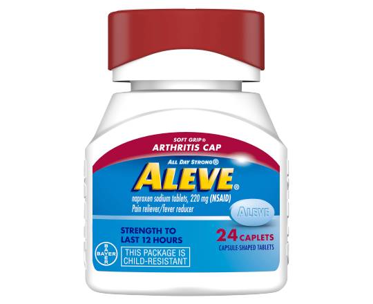 Aleve Pain Relief Naproxen Sodium Caplets With Easy Open Arthritis Cap