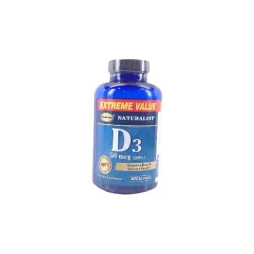 Naturalist Vitamin D3 50 Mcg Supplement (3.3 oz)