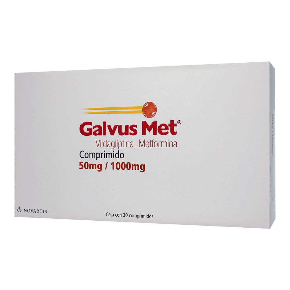 Novartis galvus met comprimidos 50 mg / 1000 mg (30 piezas)