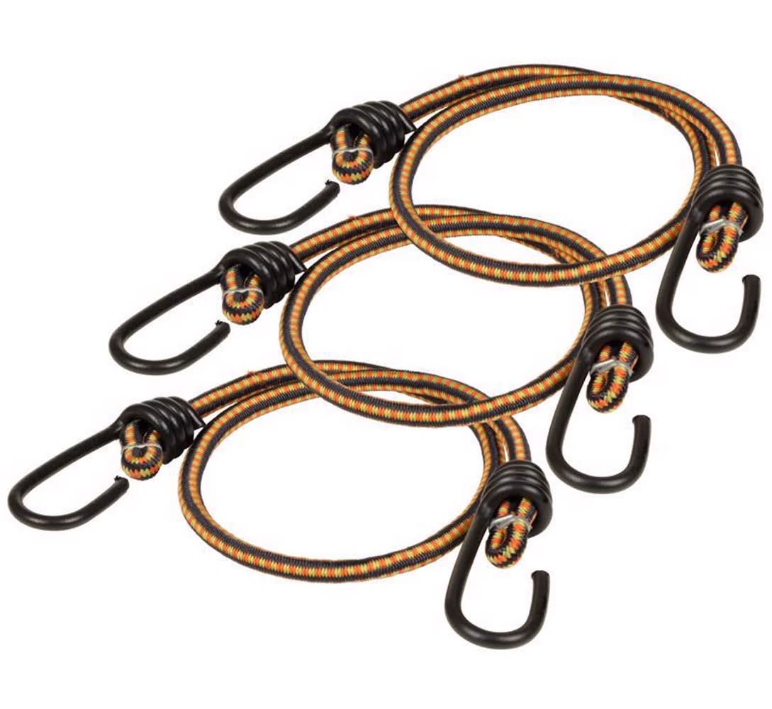 Keeper Multicolored Bungee Cord 24 In. L X 0.315 In. 3 Pk