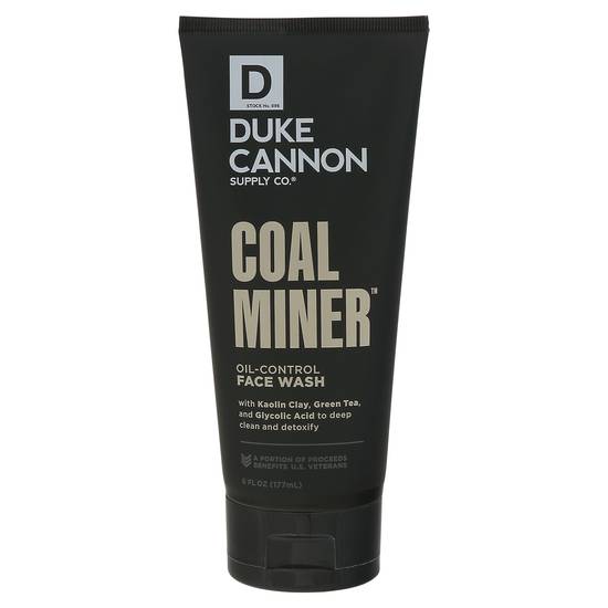 Duke Cannon Coal Miner Oil-Control Face Wash