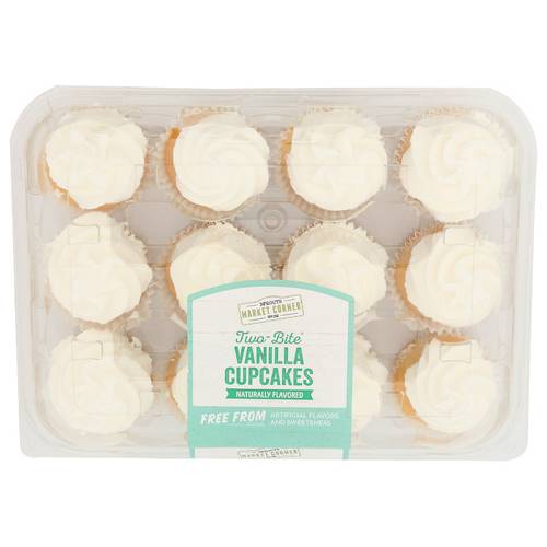 Sprouts Two Bite Vanilla Cupcakes 12 Pack