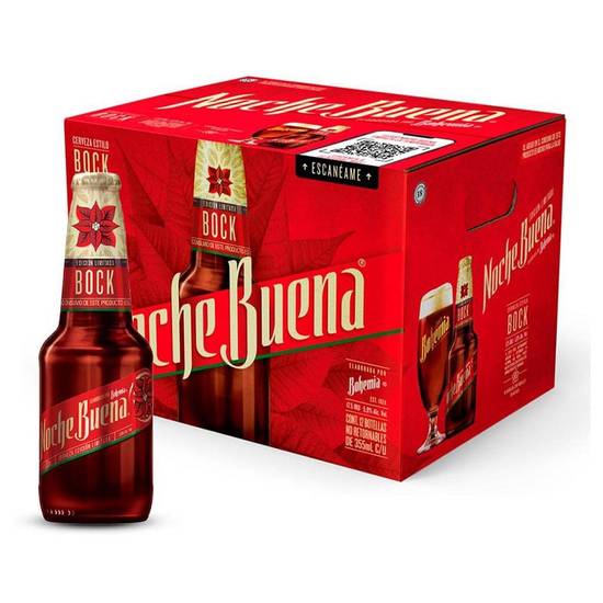 Noche Buena cerveza estilo bock (12 pack, 355 mL)