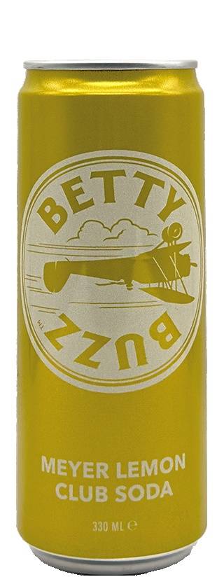 Betty Buzz Meyer Lemon Club Soda 6x330ml Cans