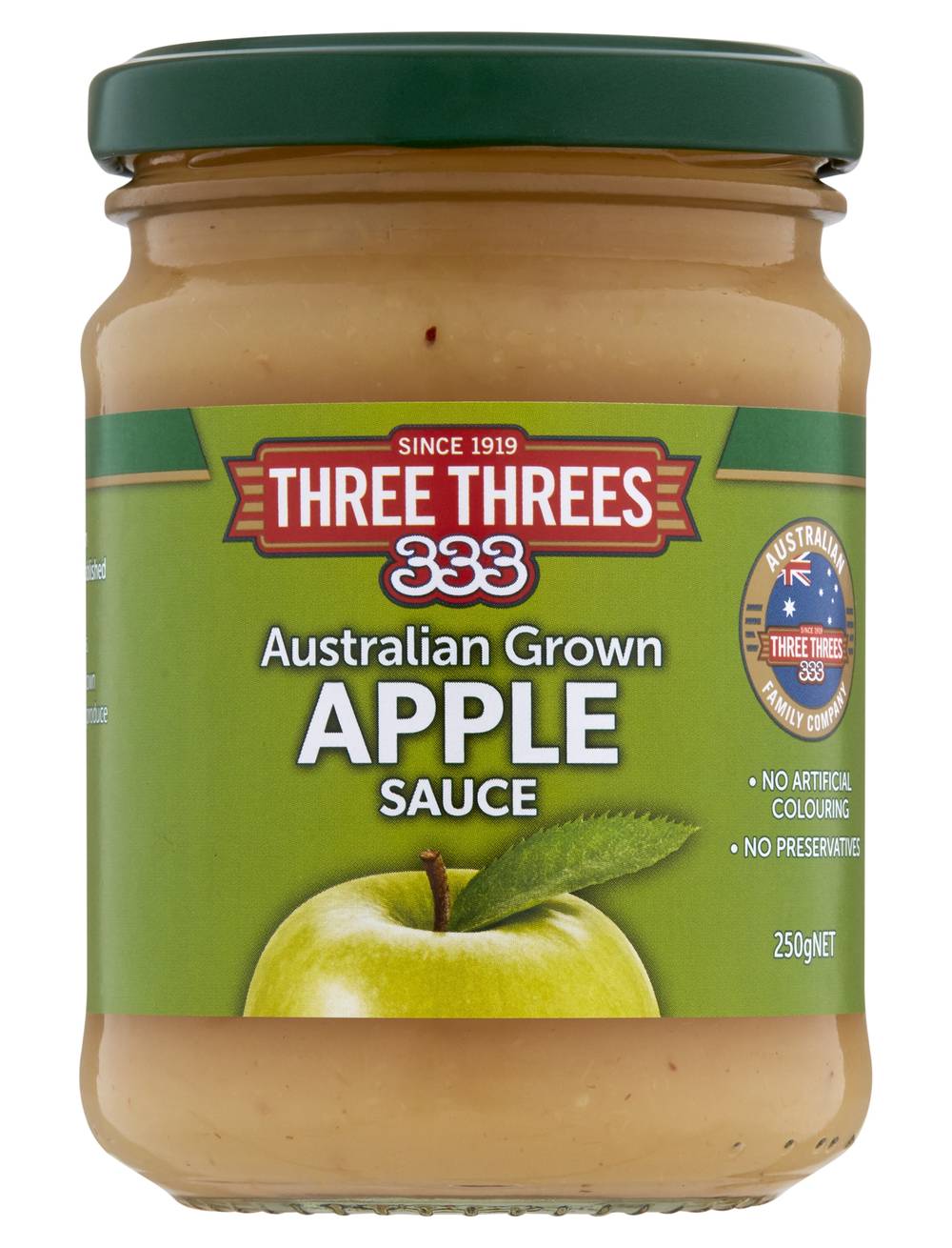 Three Threes Australian Grown Apple Sauce (250g)