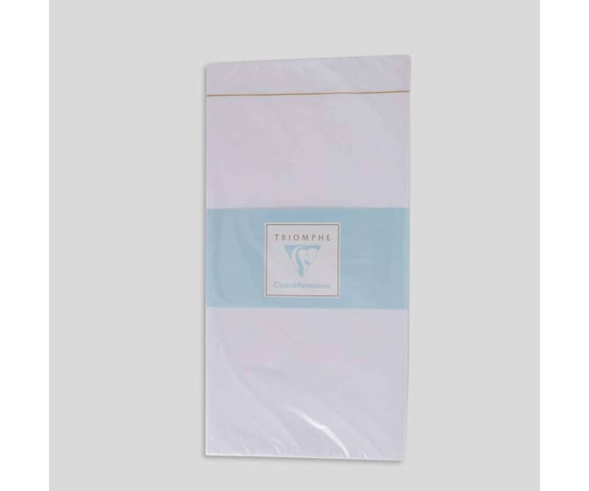 Clairefontaine - Triomphe enveloppes avec bande autocollante, 11 x 22 cm, blanc (25)