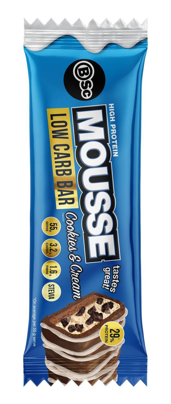 Bsc Mousse Bar Cookies And Cream 55G