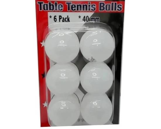 Table Tennis Balls 6pk