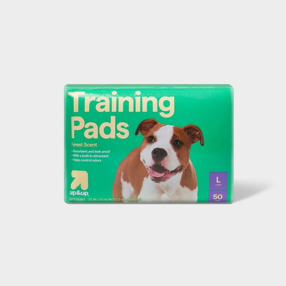 up&up Dog Scented Training Pads, Forest, L (50 ct)