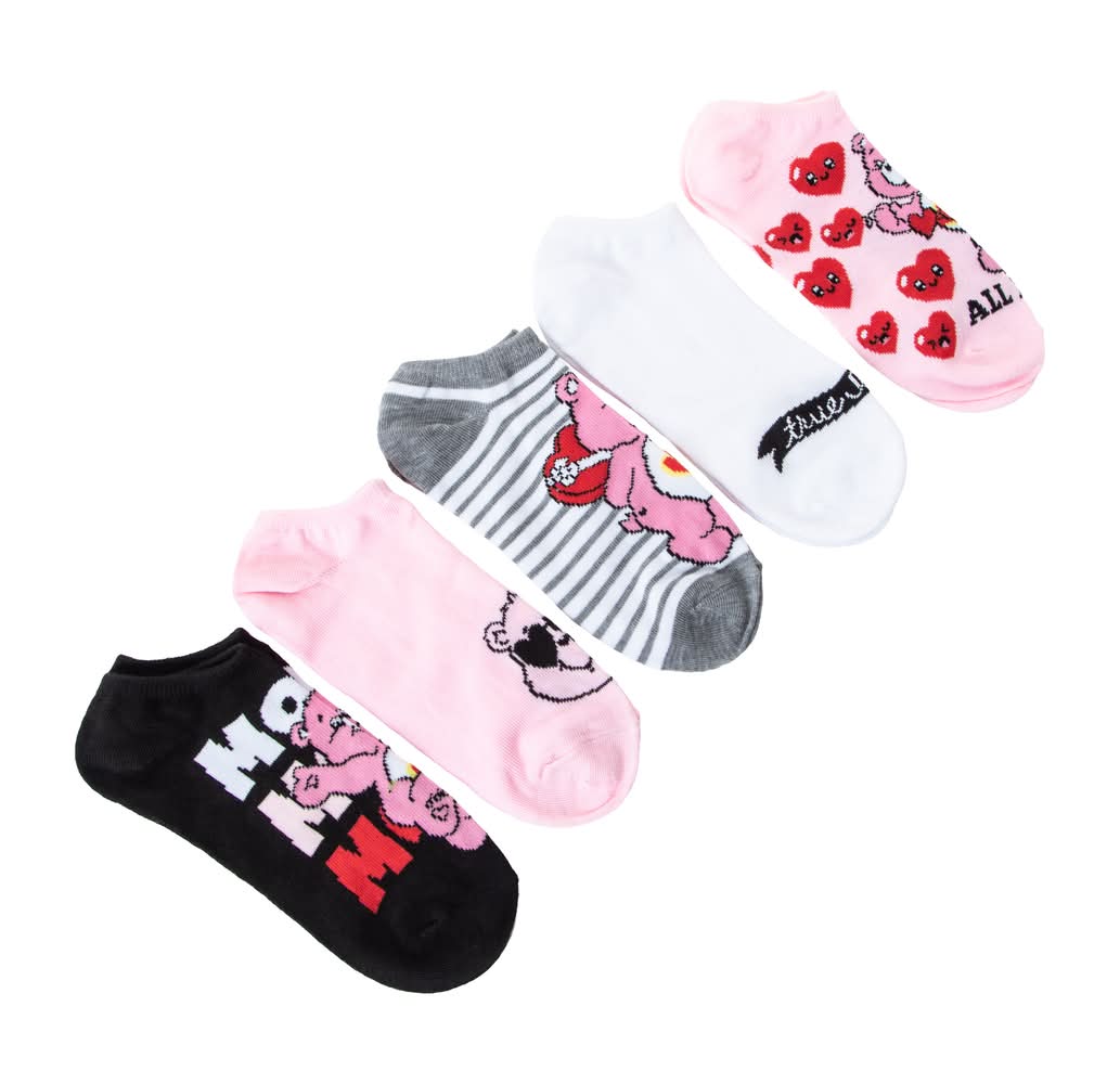 Valentine's Day Juniors Licensed Socks 5-Pairs Care Bears