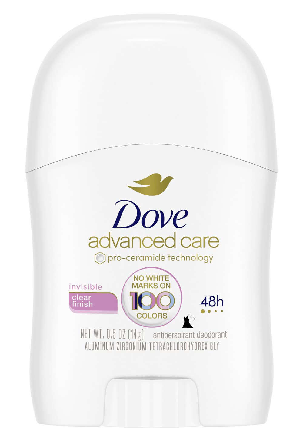 Dove Advanced Care Invisible Travel Sized Stick Clear Finish Antiperspirant Deodorant (0.5 oz)