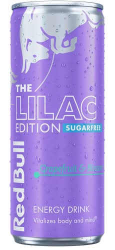 Red Bull Energy Drink Lilac Edition Sugar Free, 250ml