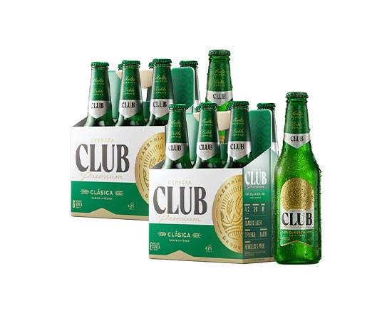2 Sixpack Cerveza Club Premium 330ml