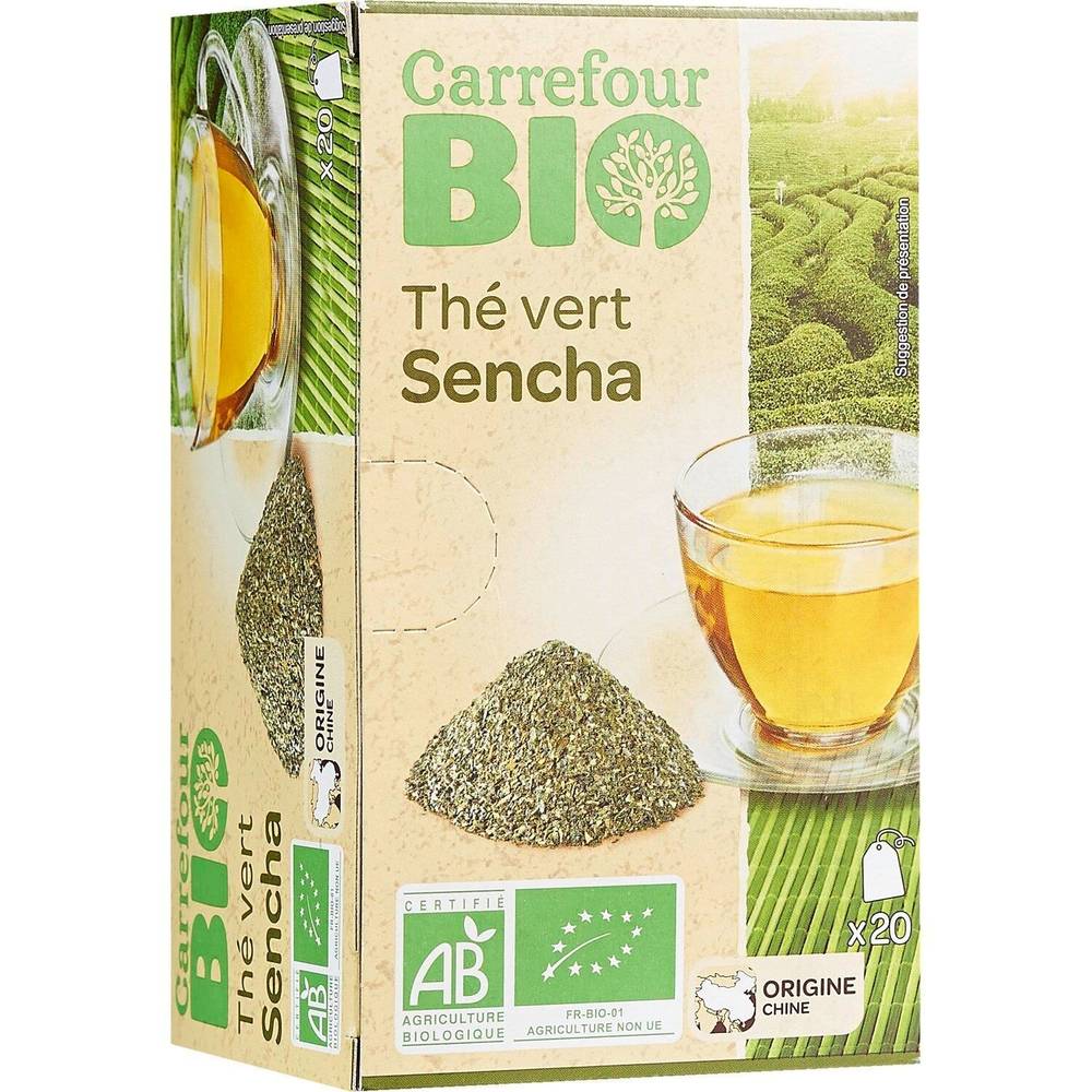 Carrefour Bio - Thé vert sencha (20 pièces)