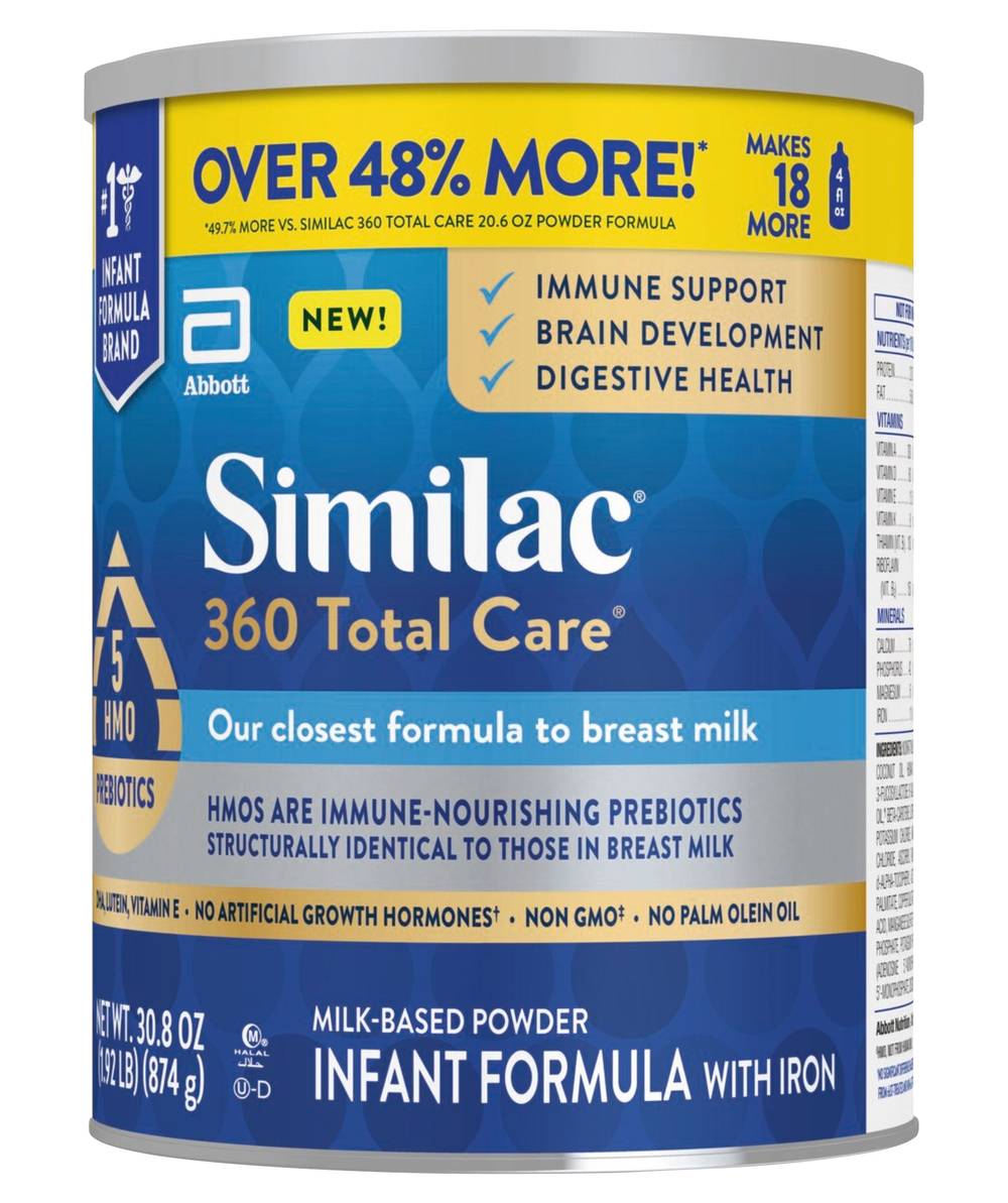 Similac 360 Total Care Infant Formula Milk-Based Powder (30.8 oz)