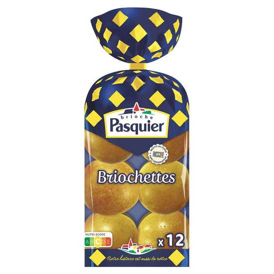 Brioche Pasquier - Briochettes rangées - x12 480g