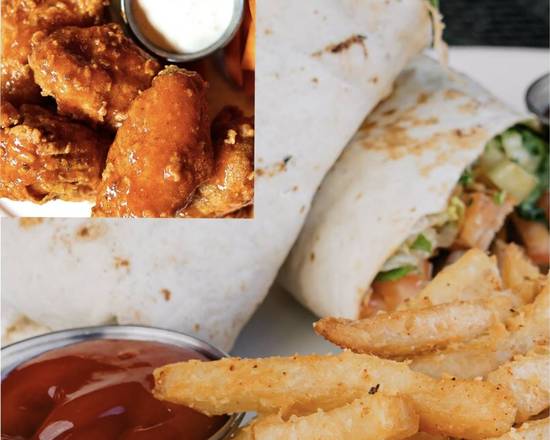 Wrap & 5PCS Buffalo Wings Combo